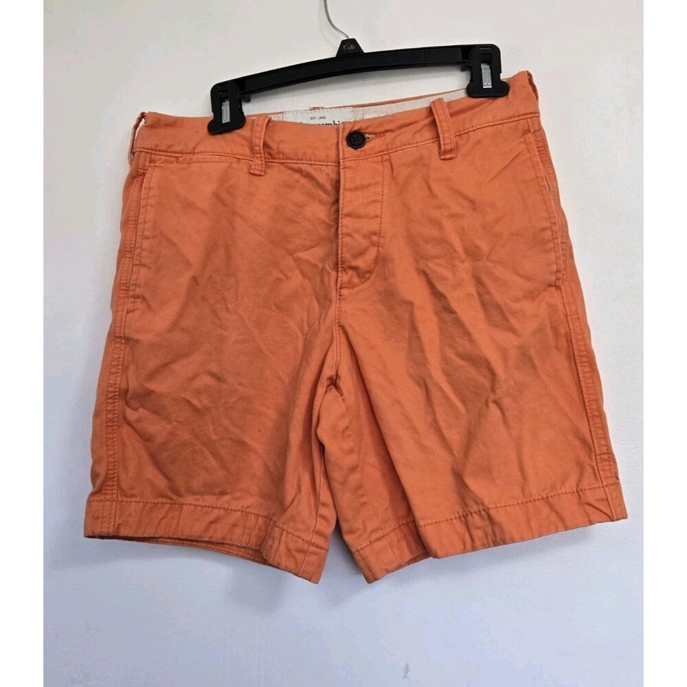 Vintage Abercrombie & Fitch Shorts Mens‎ 30 Orange Y2K Casual Preppy Chino
